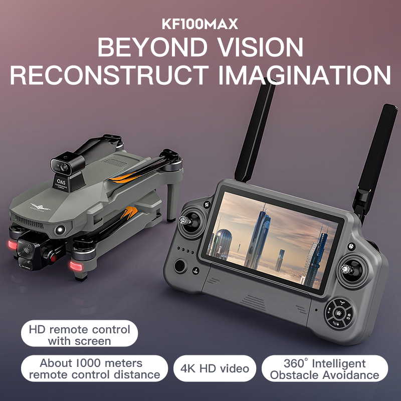 KF100 MAX GPS Drone 4K Cámara  - Drone Gimbal Brushless reseña y precio